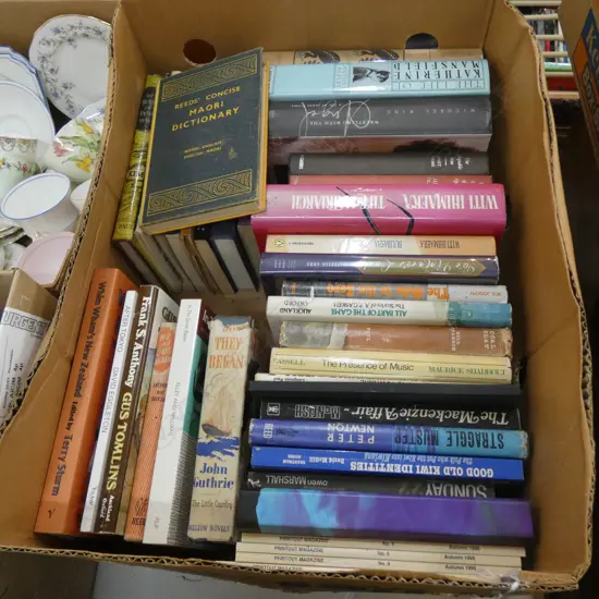 BOX NZ LITERATURE BOOKS INCL. TUWHARE