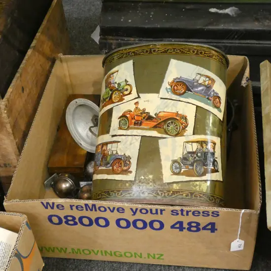 BOX LOT ASST INCL CASTER WHEELS ETC..