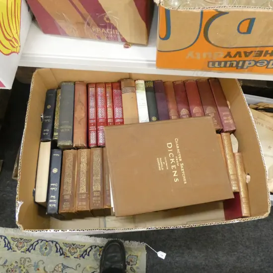 BOX OF DICKENS BOOKS