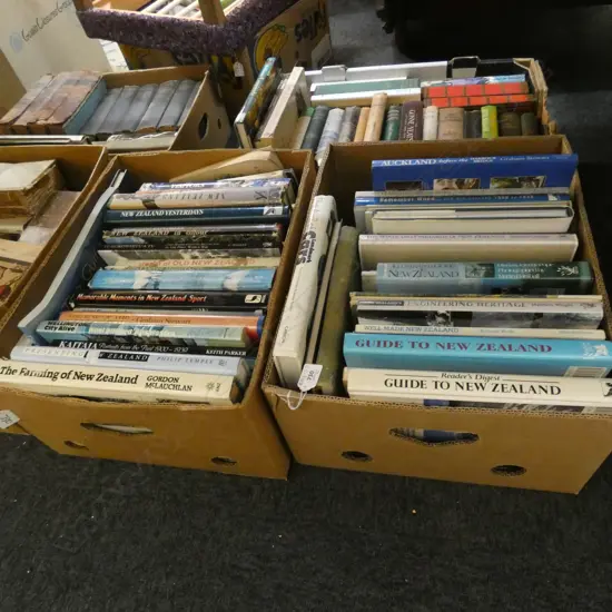 2 BOXES NZ BOOKS 