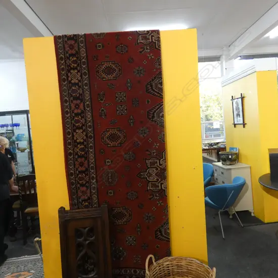 LG OLD MACHINE WOVEN RUSSET TABLE COVER