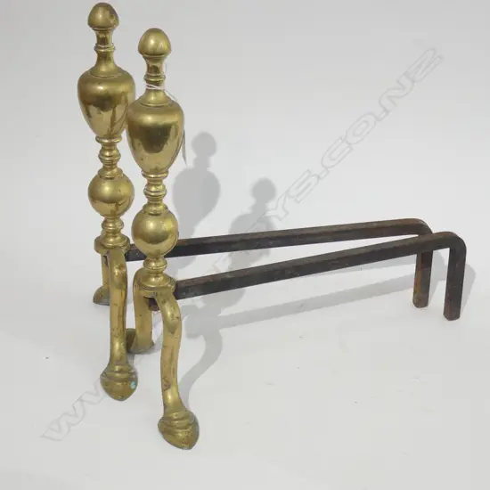 PR BRASS FIRE DOGS H. 335MM