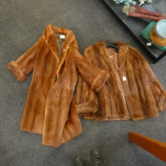 2 FUR COATS 