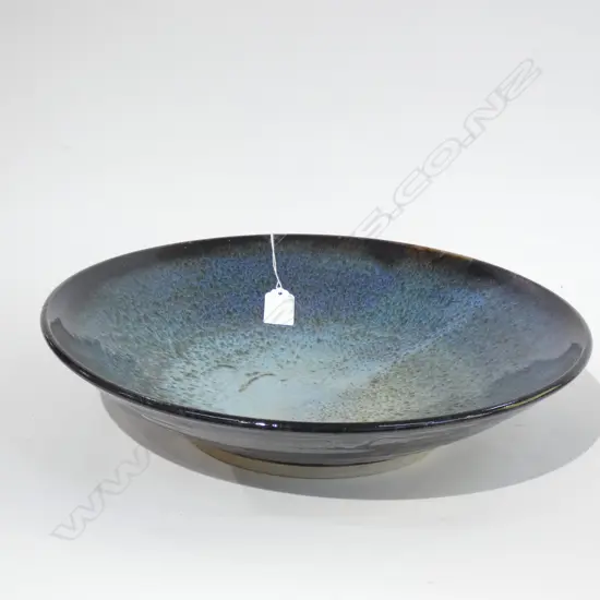 (17961)CAMPBELL HEGAN LGE BOWL CHUN GLAZE Dia.380mm