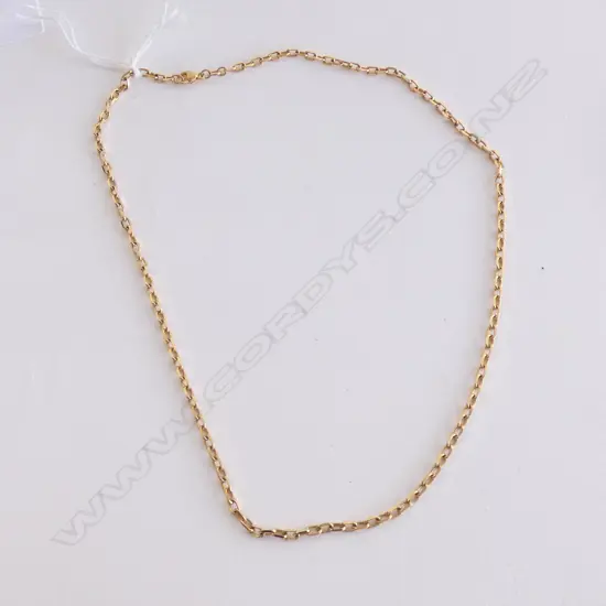 9CT GOLD SQUARE LINK CHAIN 7.4gm