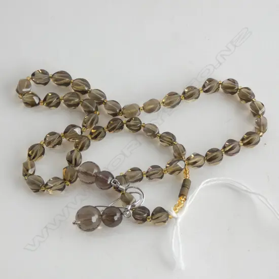 CRYSTAL BEAD NECKLACE & DROP EARRINGS 