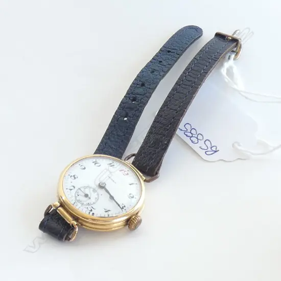 18CT GOLD 1920s LADIES WRISTWATCH 22gm (including movement)