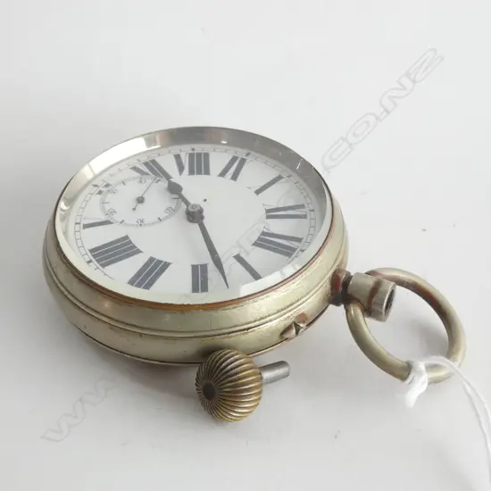 OLD SILVER PLATE GOLIATH POCKET WATCH