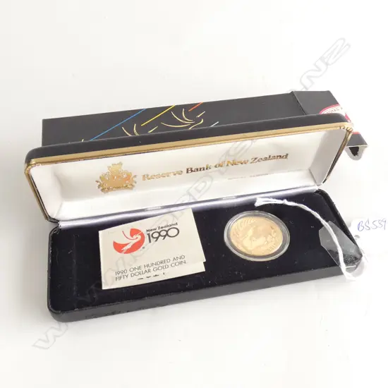 NZ 1990 $150 GOLD PROOF COIN BOXED