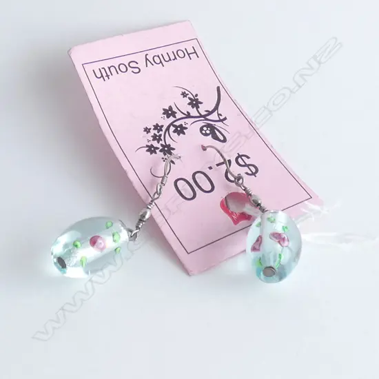 PR  DROP EARRINGS VENETIAN GLASS BEADS