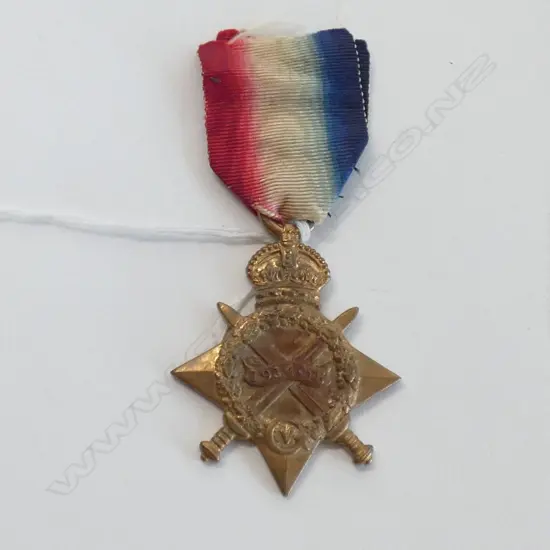 WWI 1914-15 STAR (UN-NAMED [NOT REMOVED]) WITH RIBBON 