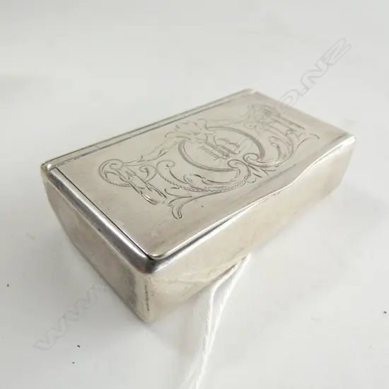 CONTINENTAL SILVER SNUFF BOX 0800 STANDARD 67gm