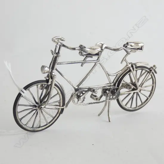 MEDUSA ORA 925 SILVER MINIATURE TANDEM BIKE L 112MM 36.8GMS