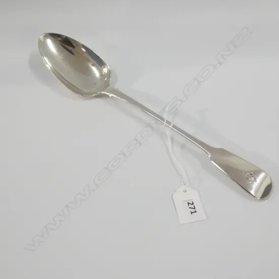 STG SILVER BASTING SPOON LONDON 1820 L 295MM 123GMS 