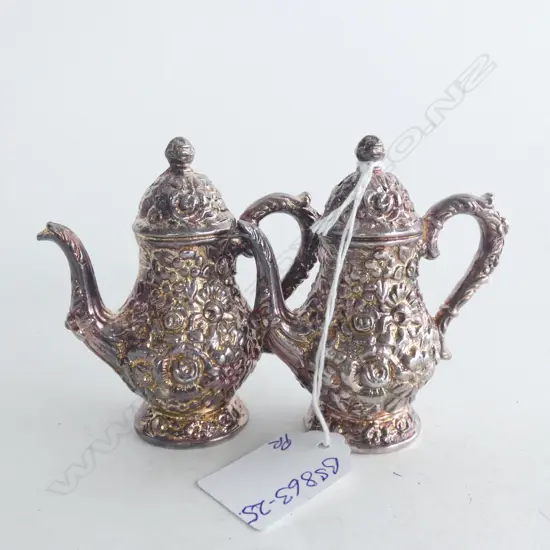 PR S/PLATE HEAVY FANCY COFFEE POT CONDIMENTS H.80mm