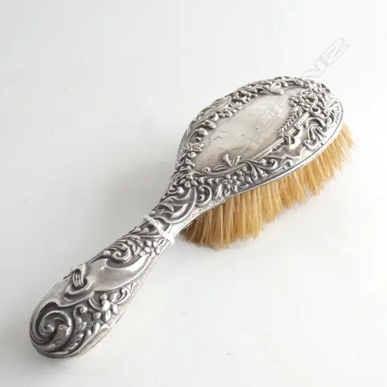 STG SILVER BACKED HAIRBRUSH BIRMINGHAM 1906 