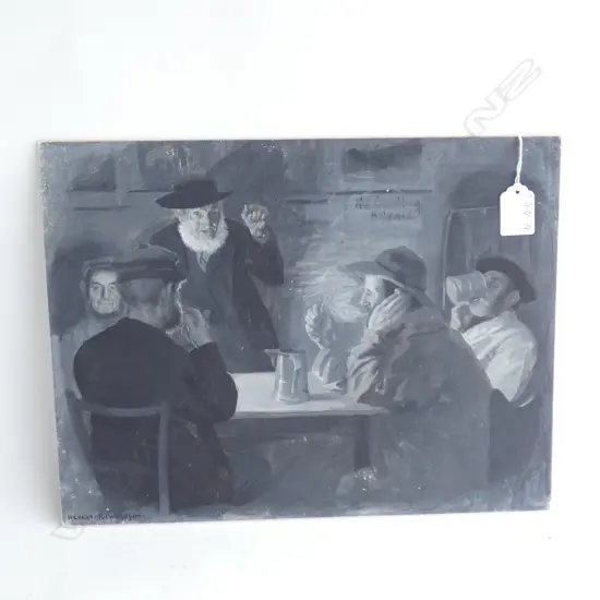 H.L. RICHARDSON BOOK ILLUSTRATION SEPIA 'THE VILLAGE POLITICIANS'...