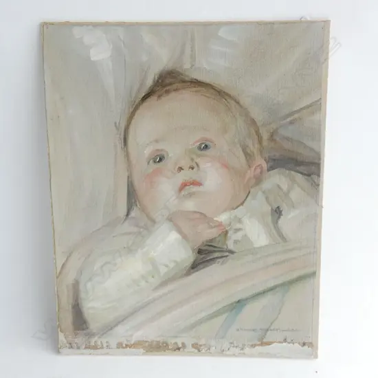 H.L. RICHARDSON OIL BABY untitled 330 x 280mm