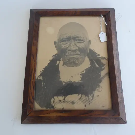 (17963) C1900 ORIGINAL PHOTO OF 'PATARA TE TUHI' 320 X 235mmm