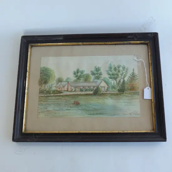 WATERCOLOUR 'MT SOMERS' SIGNED & DATED '37 280 X 190MM