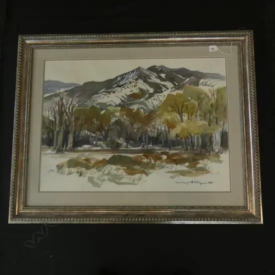 WATERCOLOUR - MOUNTAIN SCENE 540 X 740MM