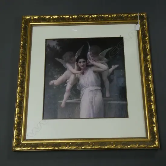 GILT FRAMED ANGEL PRINT 415 X 430MM