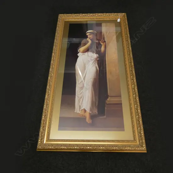 LARGE FRAMED ART PRINT NAUSICAA BY LORD FREDERICK LEIGHTON 760 x 1410 MM