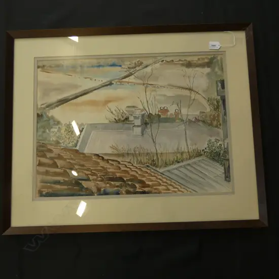 JOHN GRAIG WATERCOLOUR - HOBSON BAY  430 X 590MM