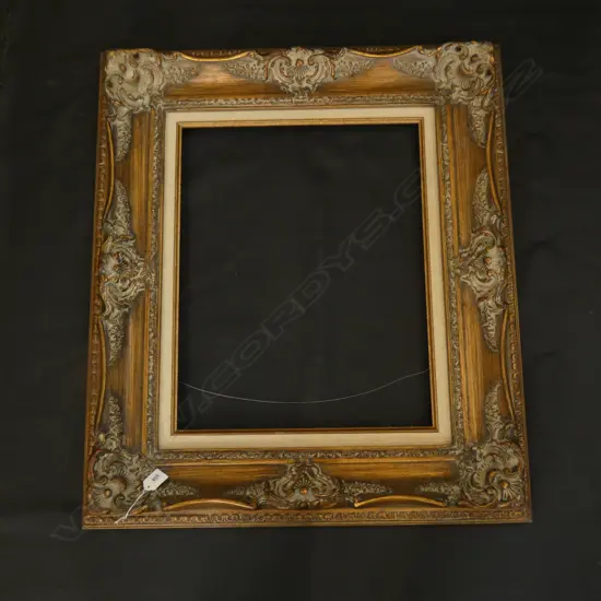 LG ORNATE CARVED GILT RIMMED FRAME 770 X 770MM...