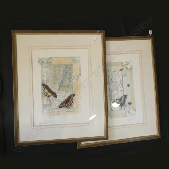 PR FRAMED ARCHITECURAL SIGNED PRINTS  420 X 570MM...Ex Sultan of Brunei