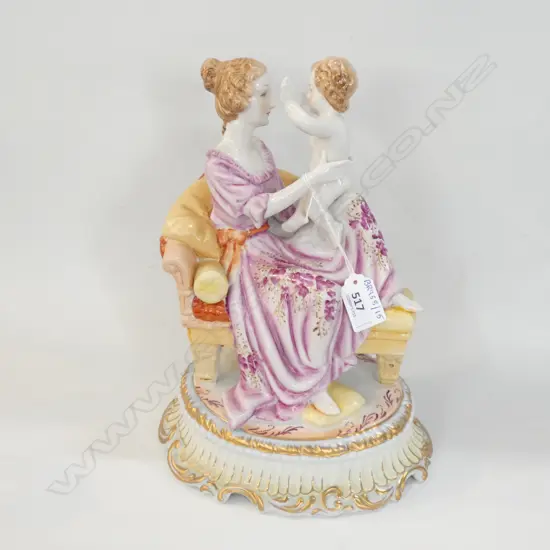 REISHA PORCELIAN FIGURE - MOTHER & CHILD