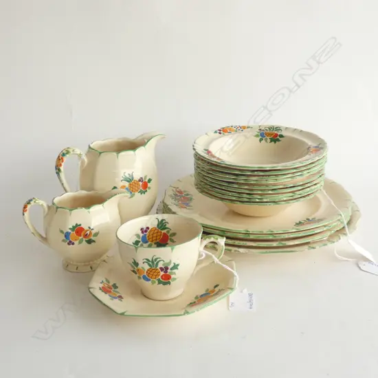 MASON IRONSTONE 16PC PART SERVICE TROPICAL FRUIT PAT