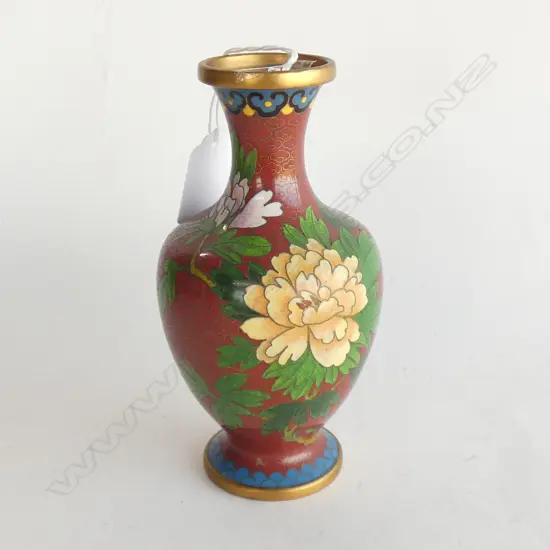 ORIENTAL CLOISONNE VASE H. 165MM