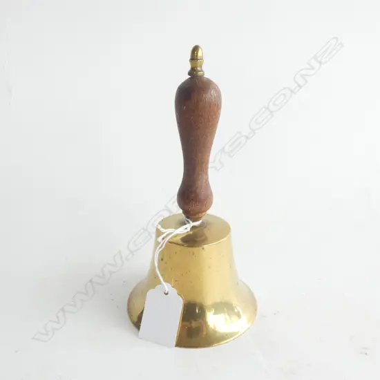 BRASS BELL WITH WOODEN HANDLE L 175MM