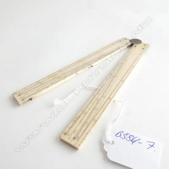 ANTIQUE 2 FOLD 12 INCH IVORY RULER / SCALE