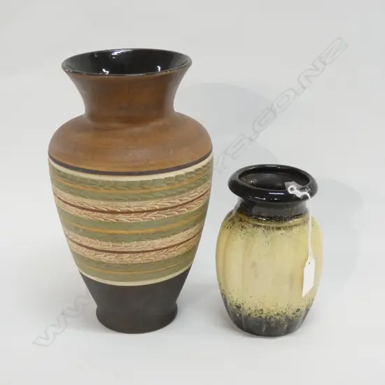 2 GERMAN RETRO VASES