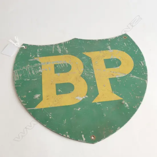 TIN B.P SHIELD SIGN H 240 MM MARKS TO SURFACE