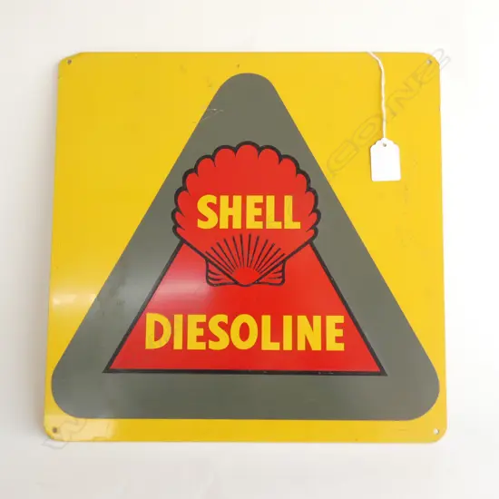 TIN SHELL DIESOLINE SIGN H330 MM