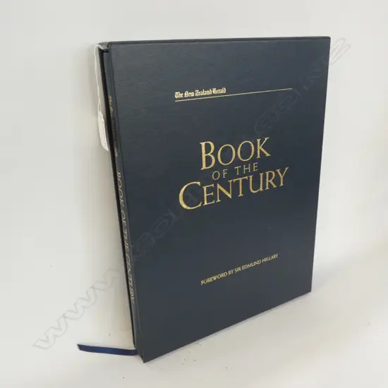 NZ BOOK OF THE CENTURY SIGNED BY HILARY