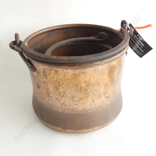 2 FRENCH ANTIQUE COPPER POTS