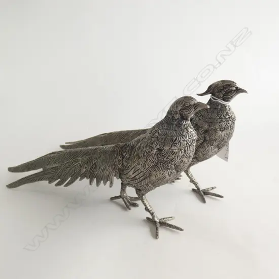 PR VINTAGE LEAD PHEASANT BIRDS L. 295MM