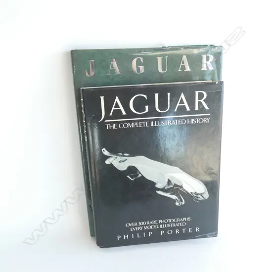 2 PHILIP PORTER JAGUAR ILLUSTRATED BOOKS 