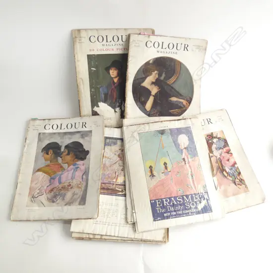 C1918 10 x 'COLOUR MAGAZINE' EX D.K. RICHARDSON EST