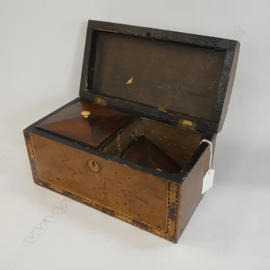 ENGLISH INLAID TEA CABINET, NO KEY, 230 X 120 X 130MM