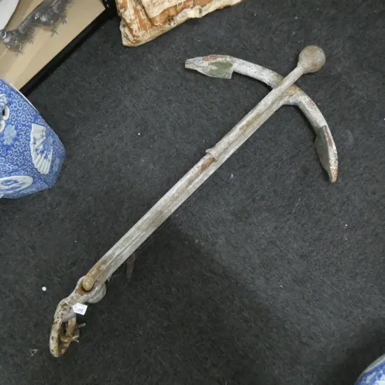 OLD SHIPS STEEL ANCHOR KEDGE ADMIRALTY TYPE