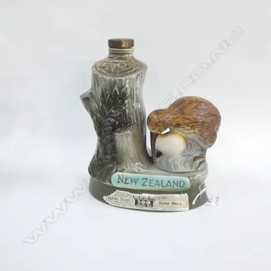 NZ KIWI JIM BEAM DECANTER