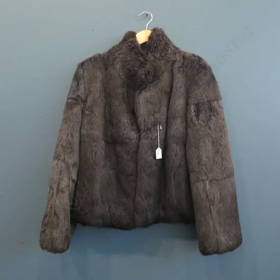 CHARCOAL GREY RABBIT JACKET