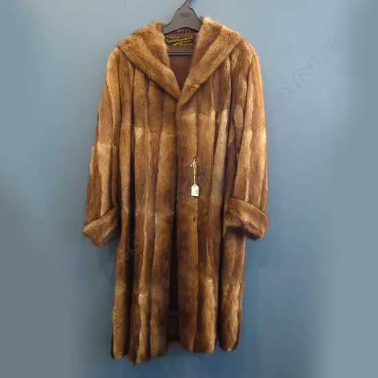 FULL LENGTH MUSQUASH FUR COAT