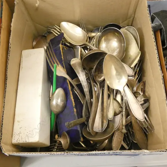 BIG LOT ASST SILVERPLATE CUTLERY ETC..