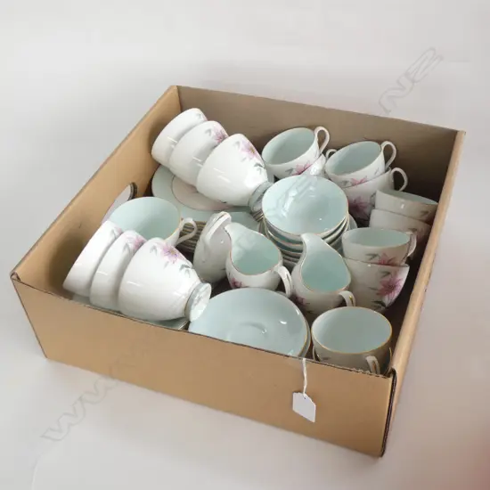 Includes 10 piece tea set